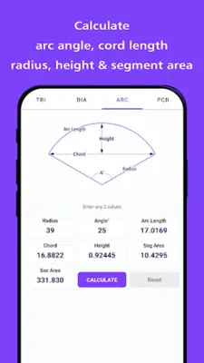 Triangle Degree Calculator android App screenshot 1